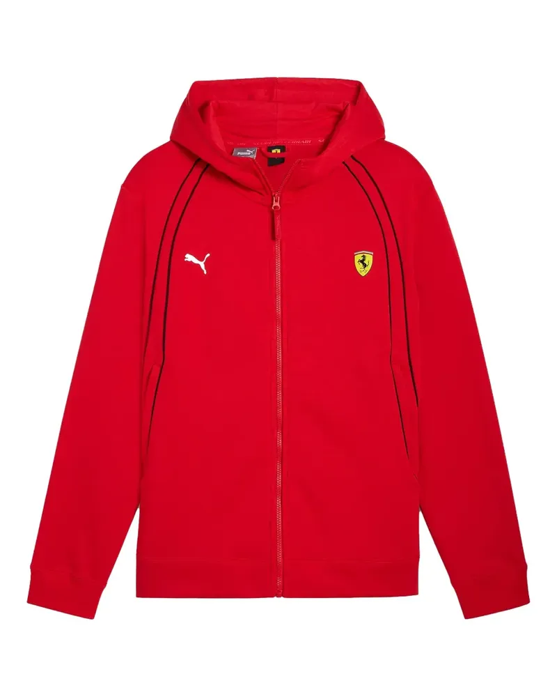 Puma x Scuderia Ferrari Race Hoodie mit Paspeln - Rot Rot