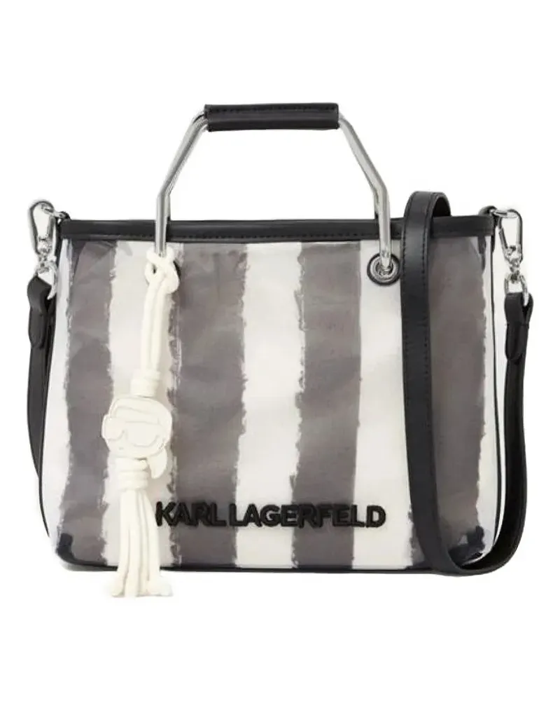Karl Lagerfeld Ikon mesh tote bag - Weiß Weiß