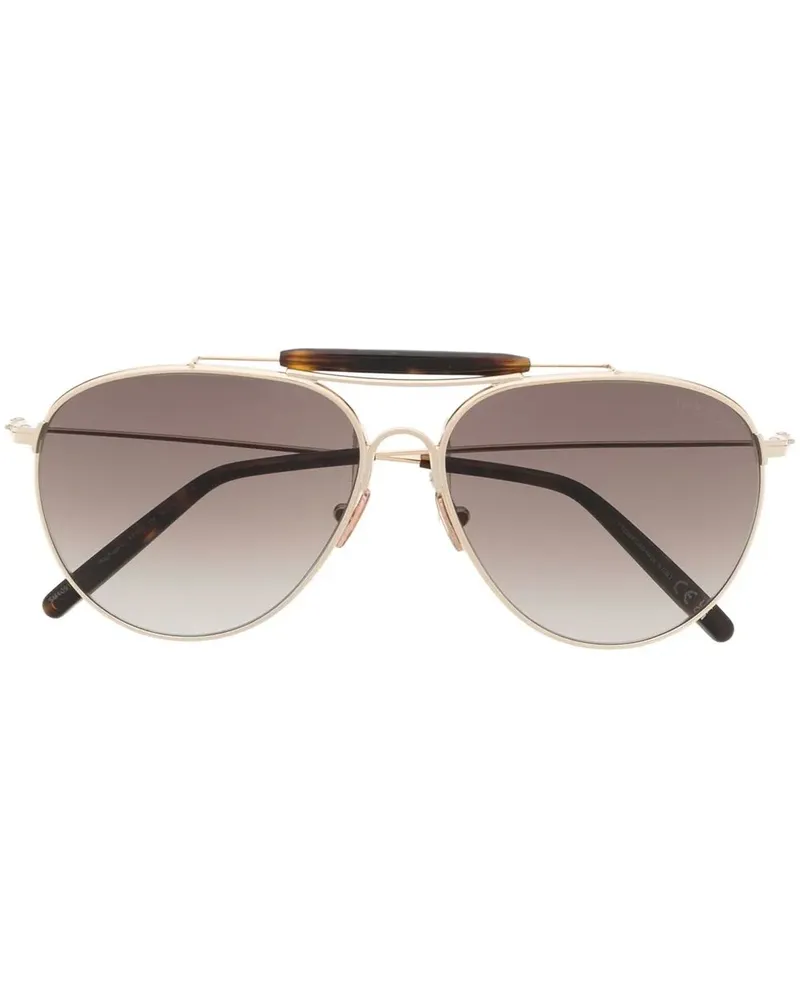 Tom Ford Getönte Pilotenbrille - Gold Gold