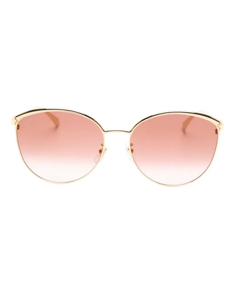 Cartier oval-frame sunglasses - Gold Gold