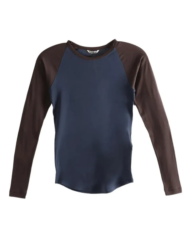 AURALEE long-sleeve T-shirt - Blau Blau