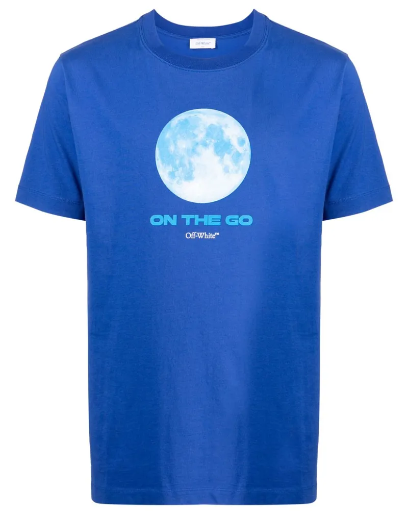 OFF-WHITE On The Go Moon T-Shirt - Blau Blau