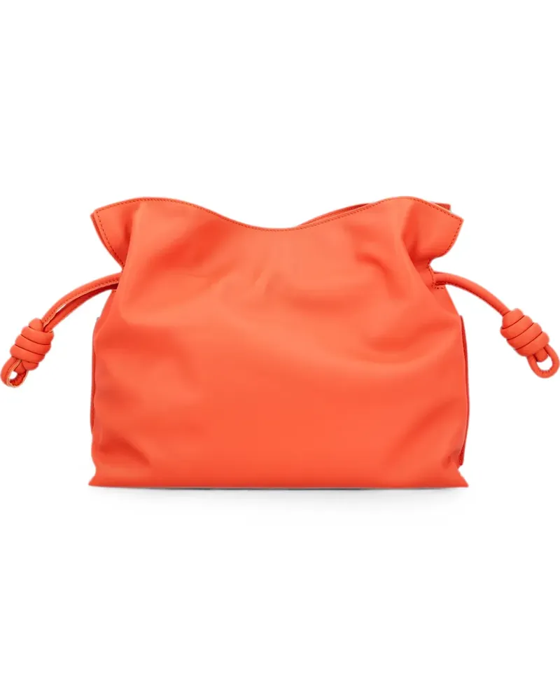 Loewe Mittelgroße Flamenco Schultertasche mit Knoten - Orange Orange