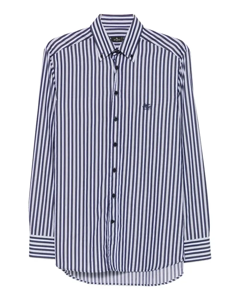 Etro striped button-down shirt - Blau Blau