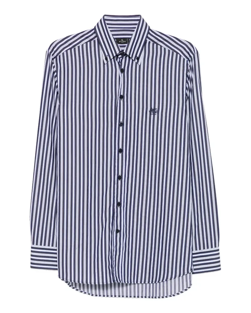 Etro Gestreiftes Hemd - Blau Blau