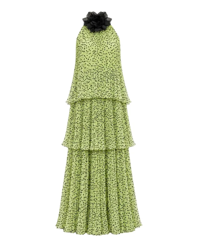 Charo Ruiz Langes Kleid mit Polka Dots - Grün Grün