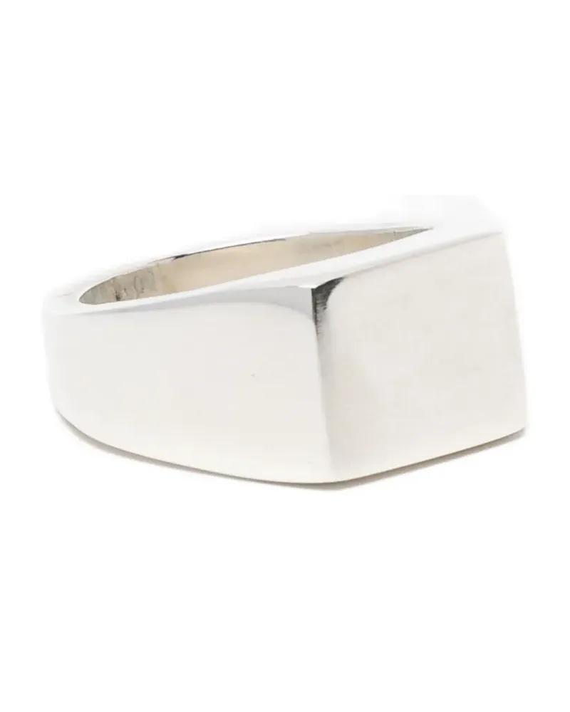 CC-Steding signet band ring - Silber Silber