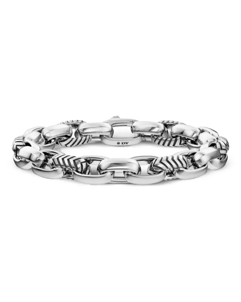 David Yurman Ovales Chevron Armband - Silber Silber