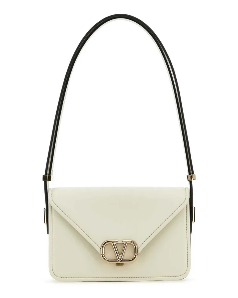 Valentino Garavani Kleine Letter Schultertasche - Weiß Weiß