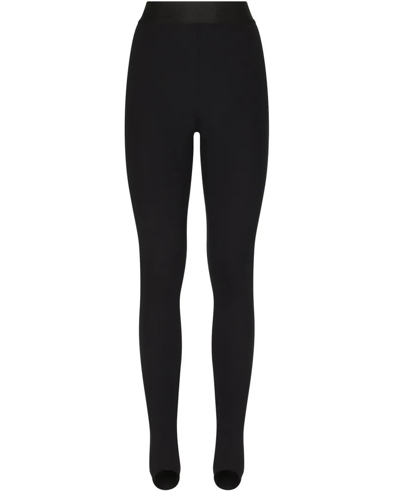 Dolce & Gabbana Leggings aus technischem Jersey - Schwarz Schwarz