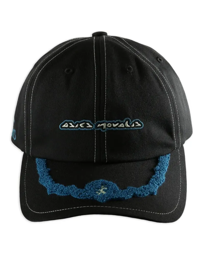 Asics x Kiko Kostadinov embroidered-detail baseball cap - Schwarz Schwarz