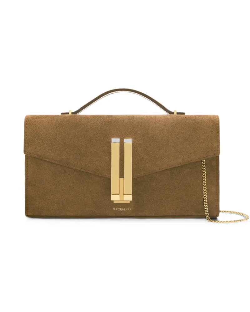 DeMELLIER Vancouver Clutch aus Wildleder - Braun Braun