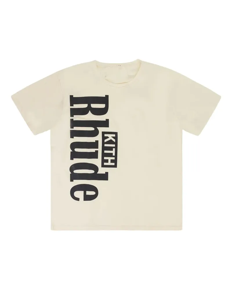 RHUDE T-Shirt mit Logo-Print - Nude Nude