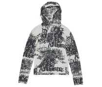 Hoodie mit Logo-Print - Schwarz