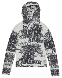 Acne Studios Hoodie mit Logo-Print Schwarz