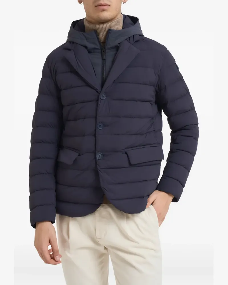 Colmar button hooded jacket - Blau Blau