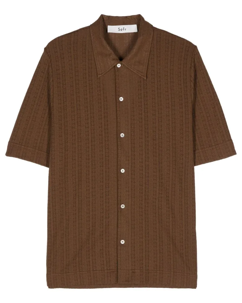 Séfr Suneham knitted shirt Braun