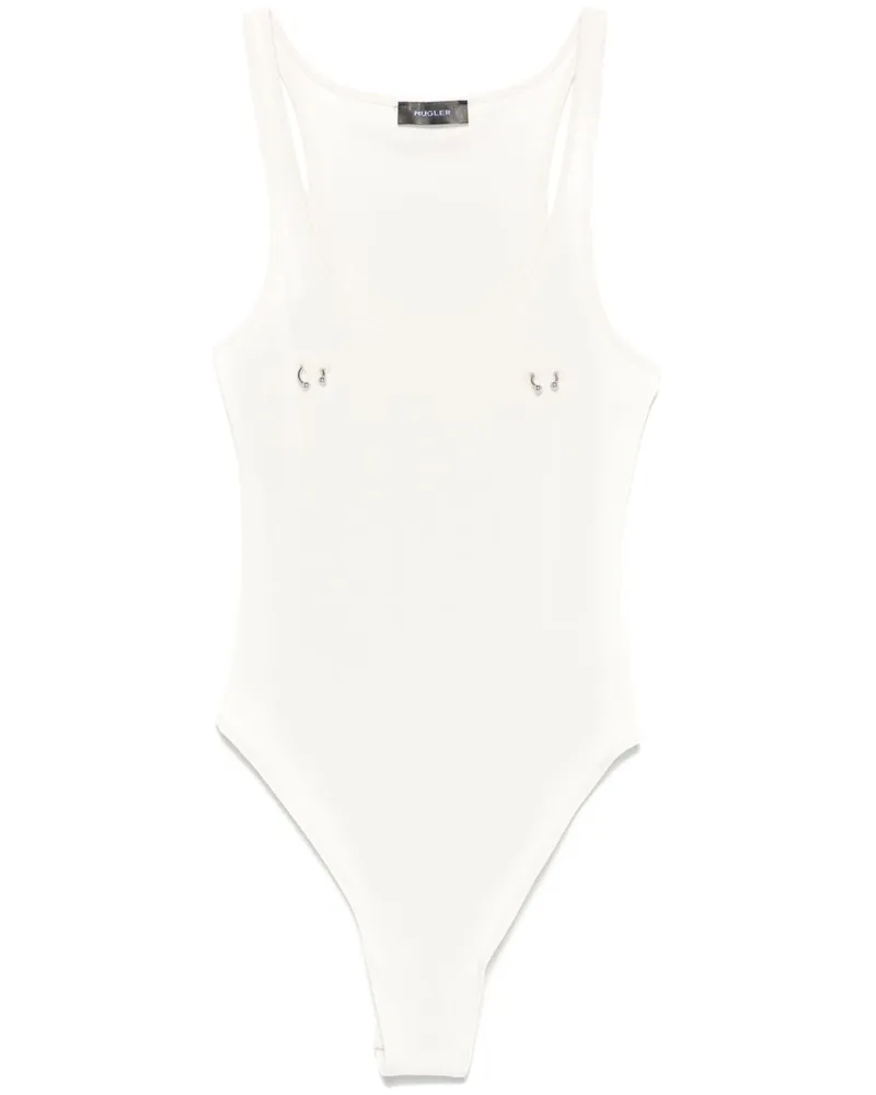Thierry Mugler Body mit Piercing - Nude Nude