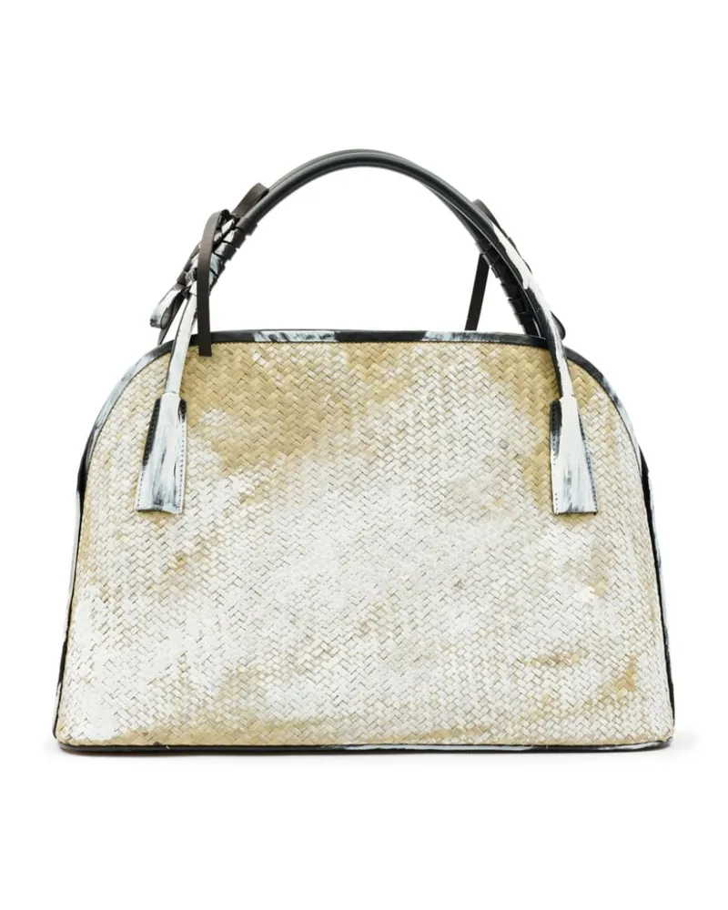 Maison Margiela Handtasche mit Farbklecksen - Nude Nude