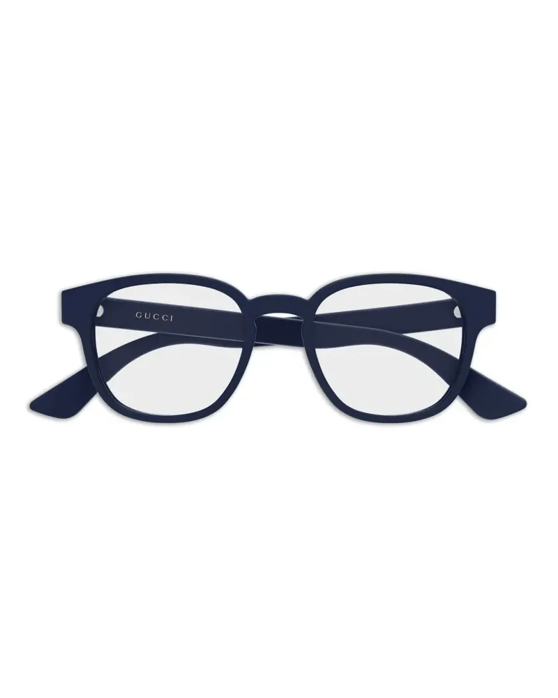 Gucci logo-detail glasses - Blau Blau