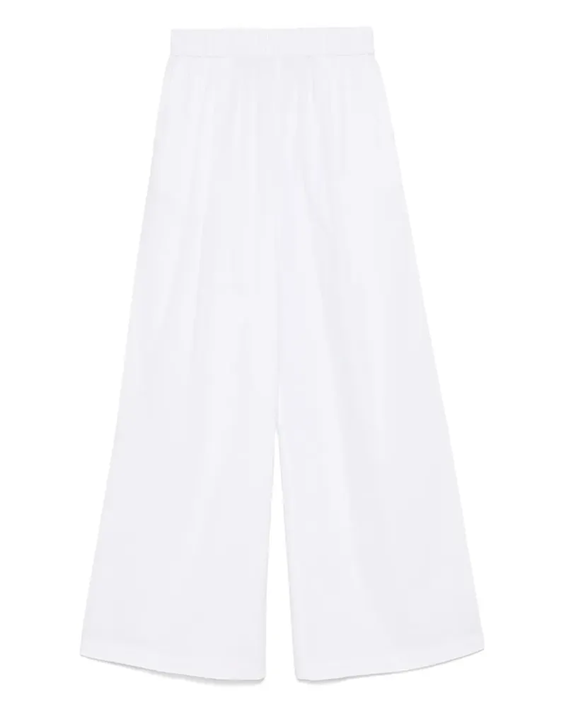 Patrizia Pepe Palazzohose mit Fly-Motiv - Weiß Weiß