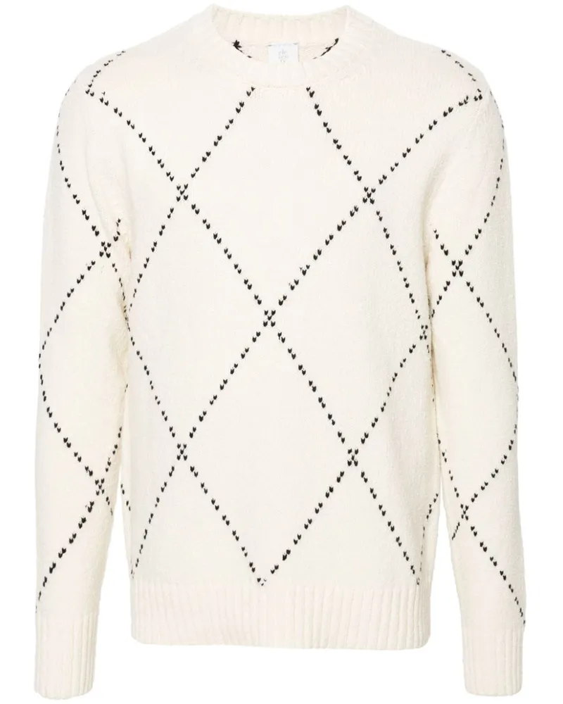 Eleventy Pullover mit Rautenmuster - Nude Nude