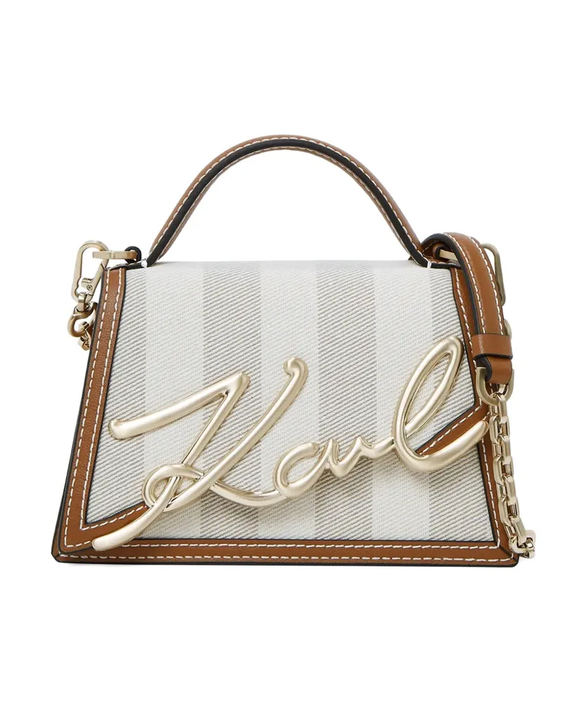 Karl Lagerfeld Kleine Signature Umhängetasche - Nude Nude