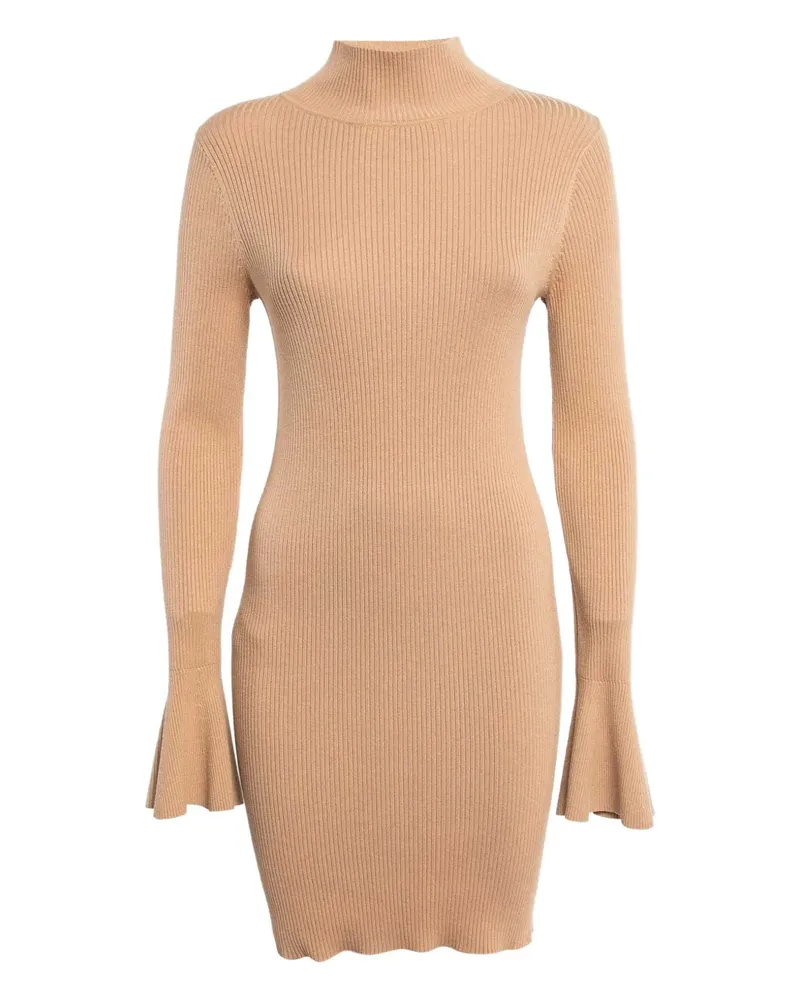 House of Harlow 1960 x Revolve 2023 geripptes Strickkleid - Nude Nude