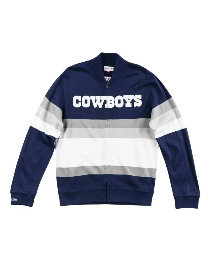 Mitchell & Ness NFL Dallas Cowboys Pullover mit Reißverschluss - Blau Blau