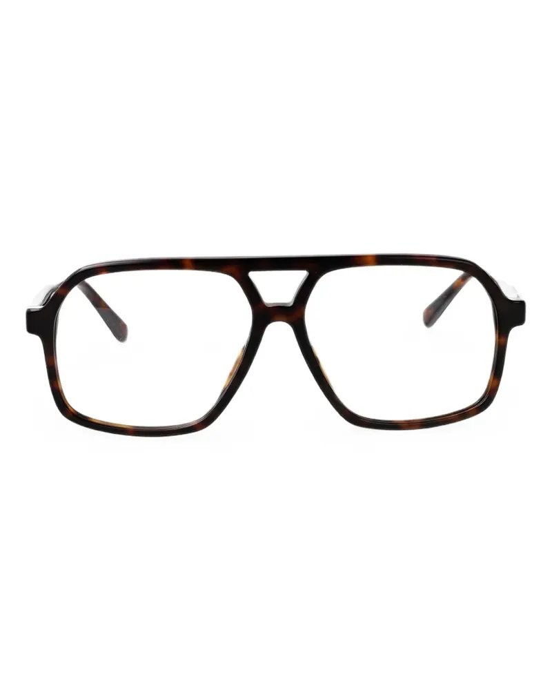 Marc Jacobs Geometrische Brille in Schildpattoptik - Braun Braun