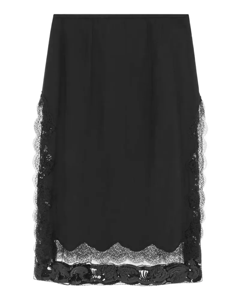 16ARLINGTON Tirso midi skirt - Schwarz Schwarz
