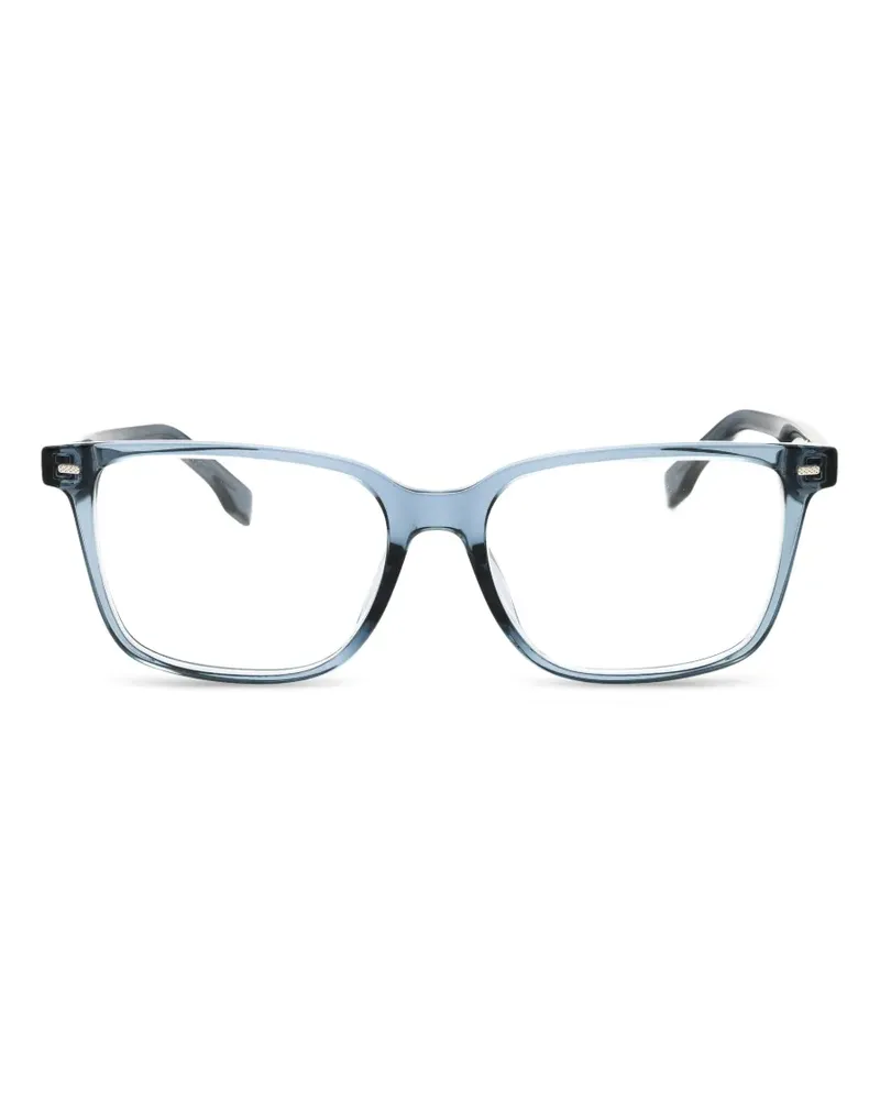 HUGO BOSS Brille mit eckigem Gestell - Blau Blau