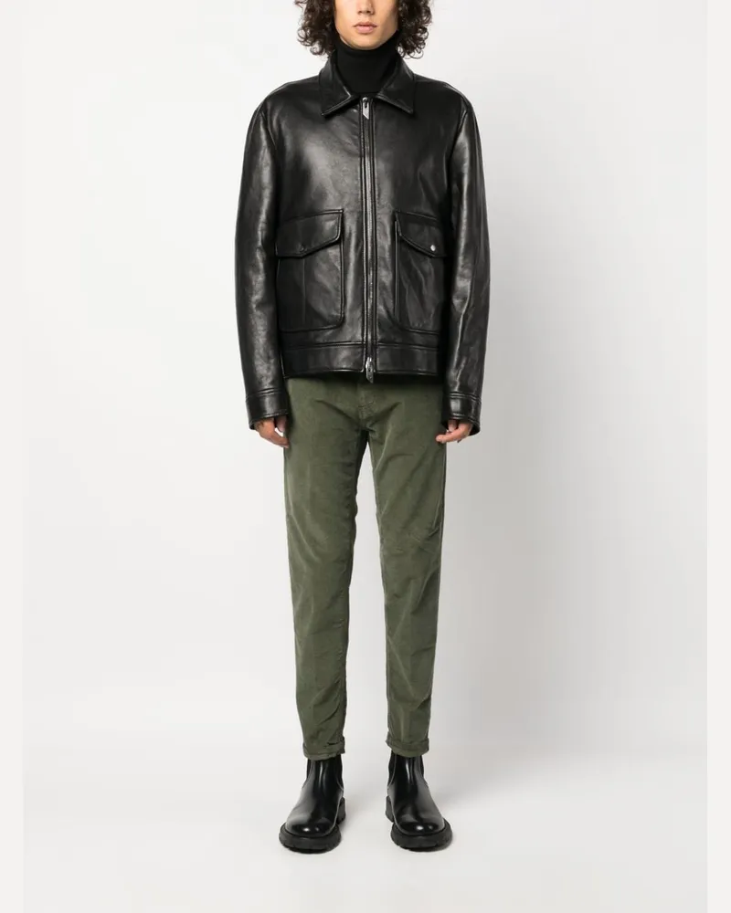 若干眠い様売約済 SalvatoreSantoro leather jacket Salvatore Santoro Leather Jacket | Black | FARFETCH
