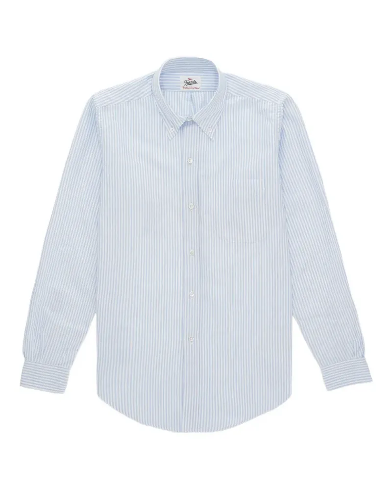 Fortela striped pocket shirt - Blau Blau