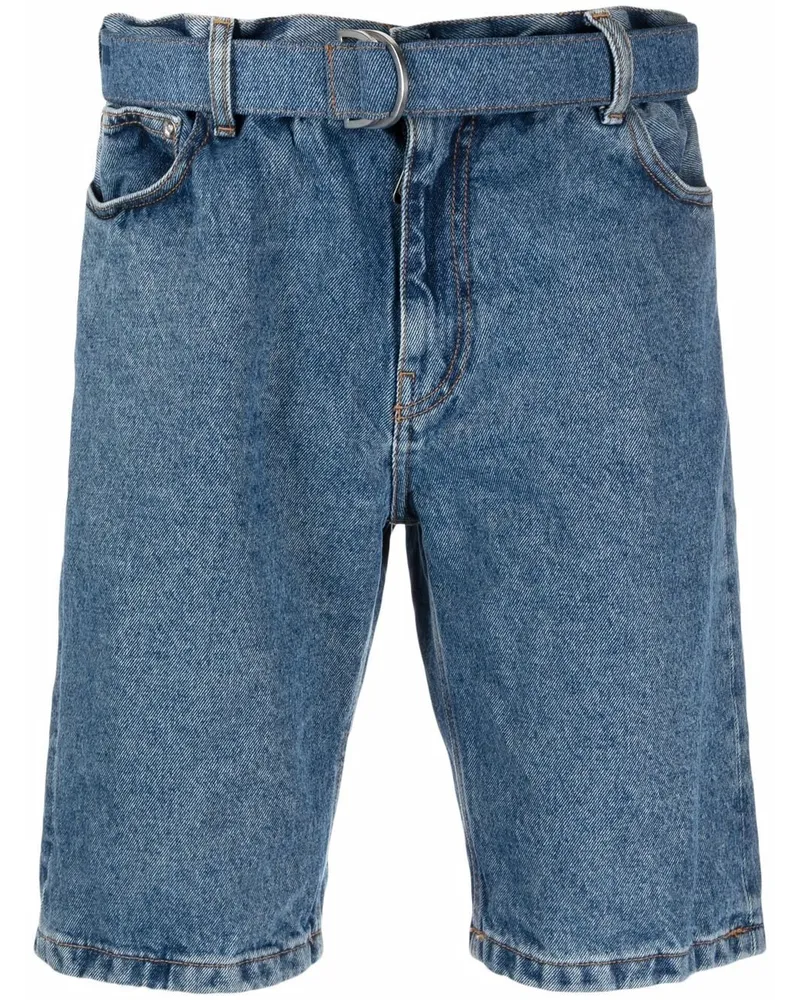 OFF-WHITE Jeans-Shorts mit Gürtel - Blau Blau
