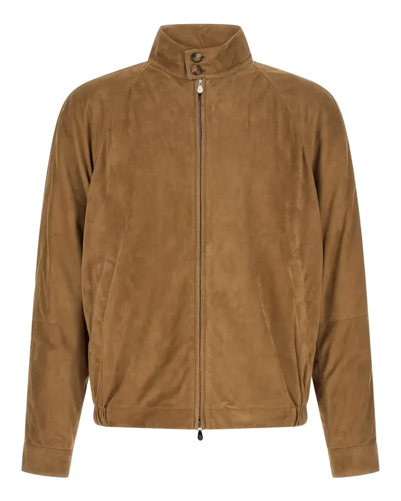 Brunello Cucinelli suede jacket - Nude Nude