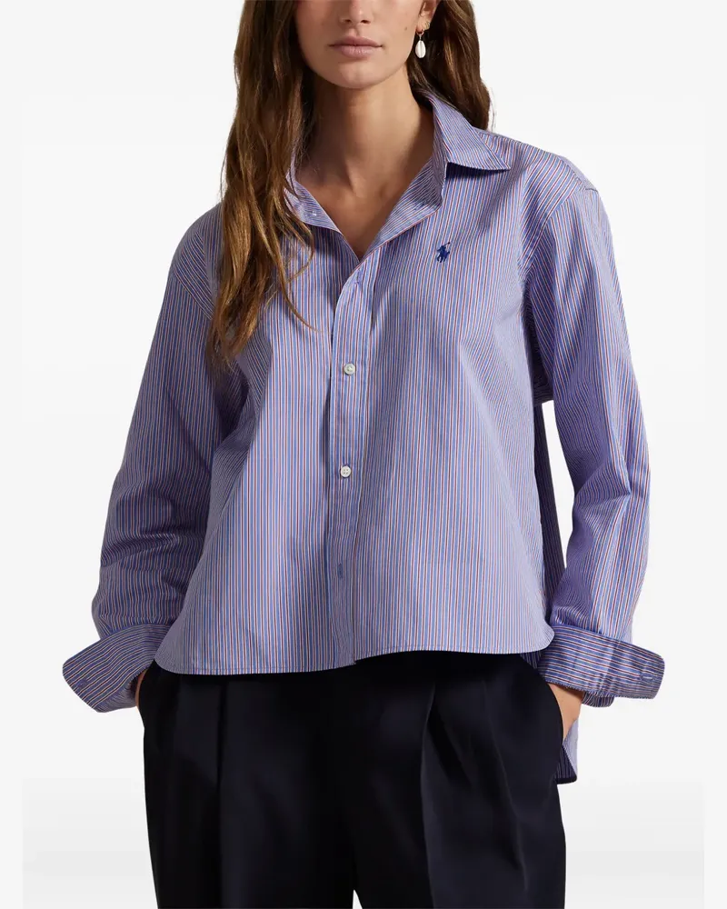 Ralph Lauren Gestreiftes Hemd - Blau Blau