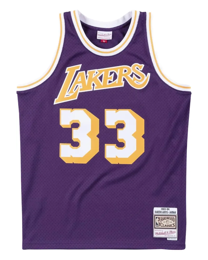 Mitchell & Ness x NBA Lakers 83 Kareem Abdul-Jabbar Swingman Tanktop - Violett Violett