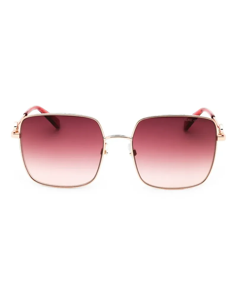 Marc Jacobs Sonnenbrille mit eckigem Gestell - Gold Gold