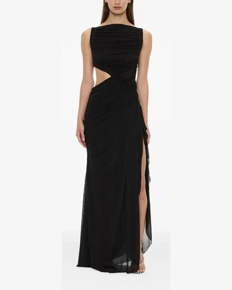 Christopher Esber Theia Squared ruched cutout dress - Schwarz Schwarz