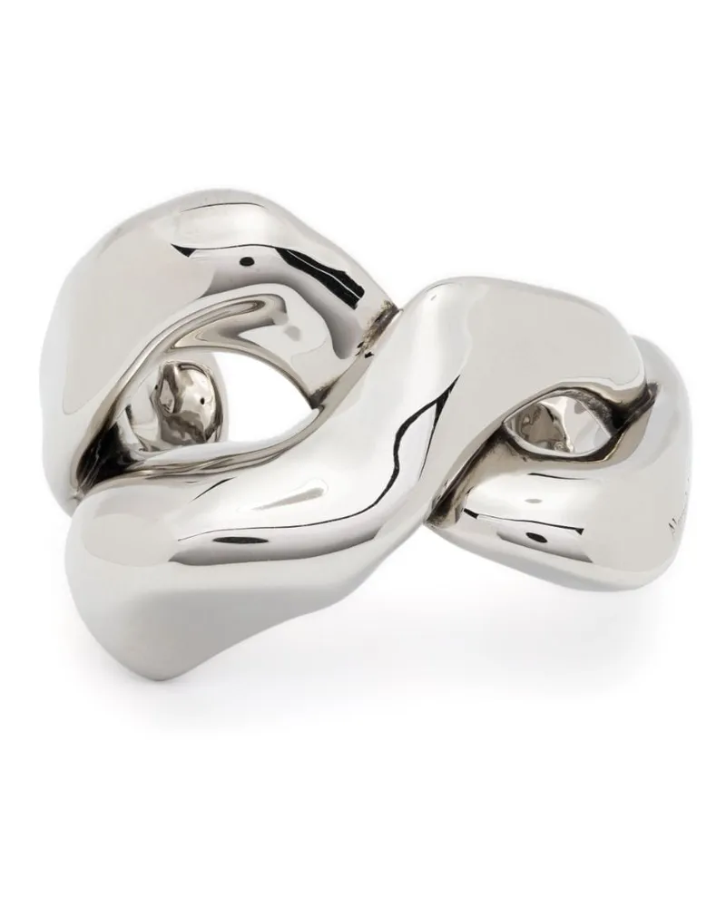 Alexander McQueen Armspange mit gedrehtem Design - Silber Silber