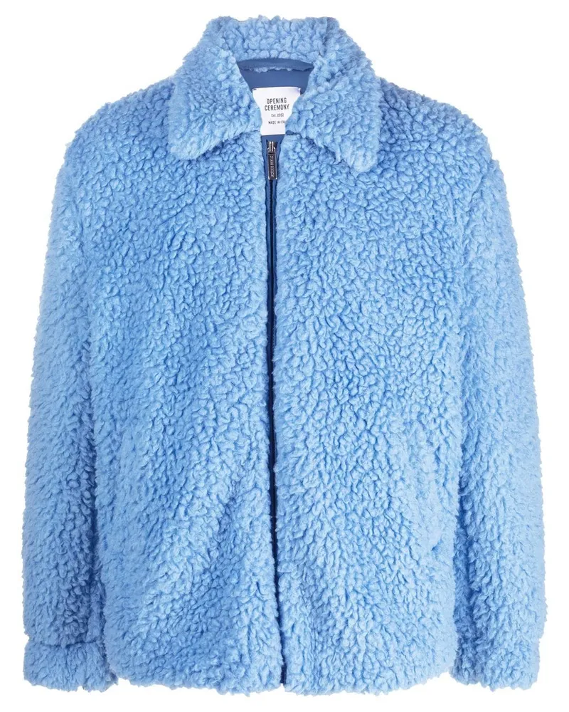 Opening Ceremony Jacke aus Faux Shearling - Blau Blau