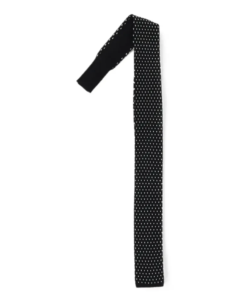 Corneliani CC Collection Krawatte aus Jacquard - Schwarz Schwarz