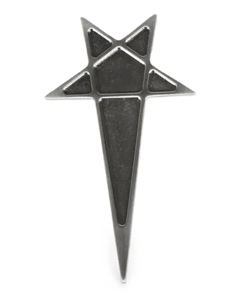 Rick Owens Pentagram Brosche - Schwarz Schwarz