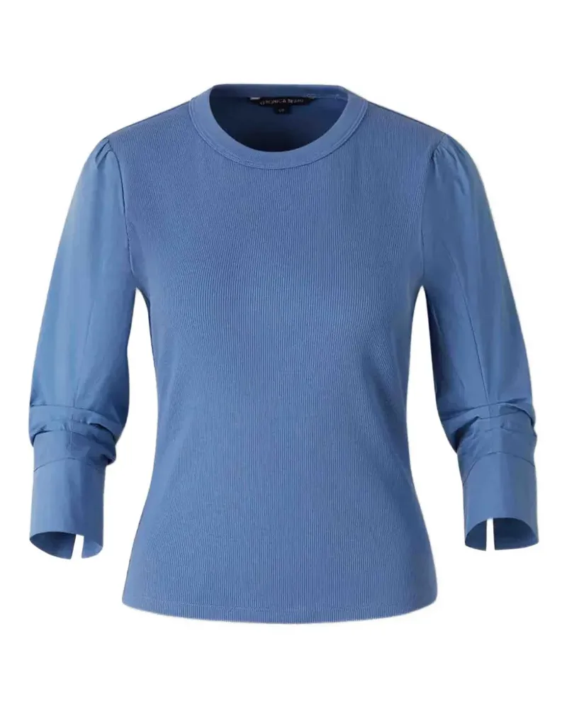 Veronica Beard Langärmeliges Junia T-Shirt - Blau Blau