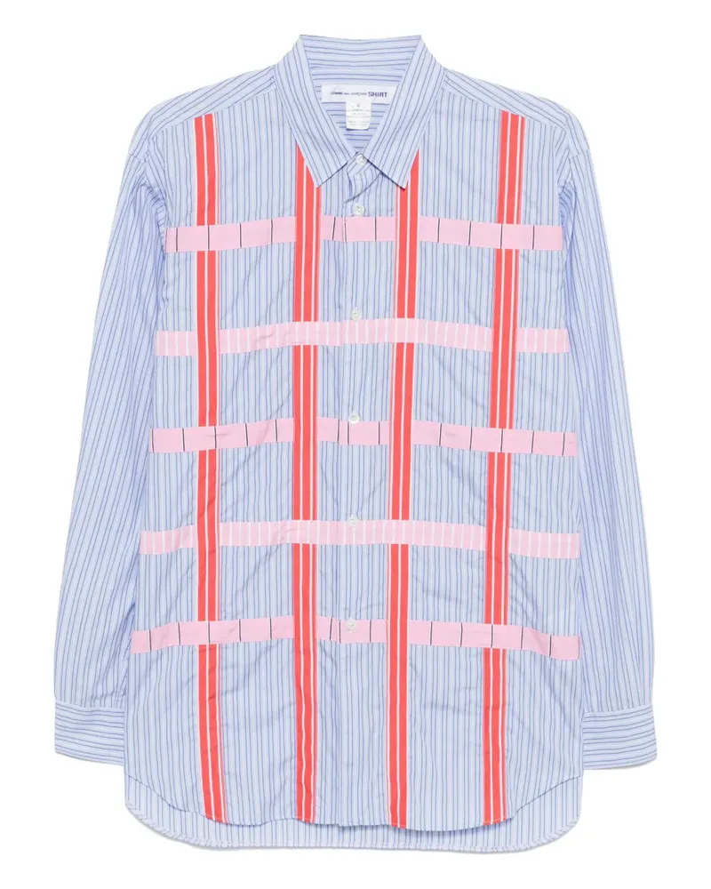Comme des Garçons Gestreiftes Hemd - Blau Blau