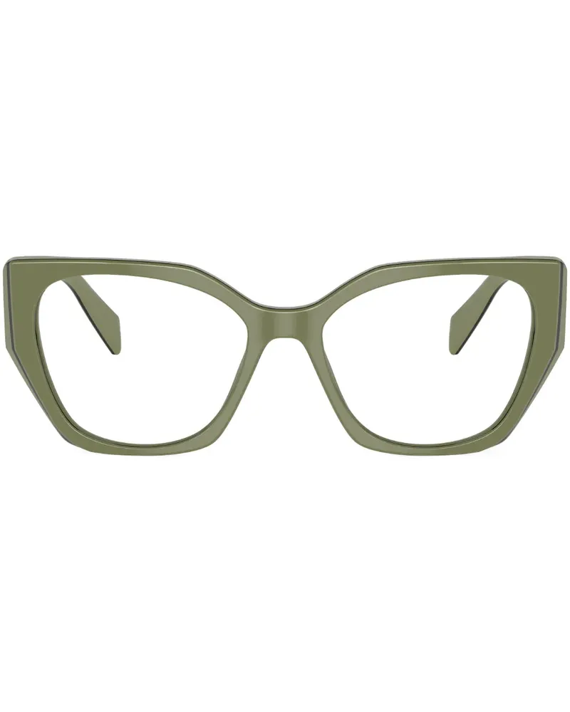Prada Brille mit Oversized-Gestell - Grün Grün