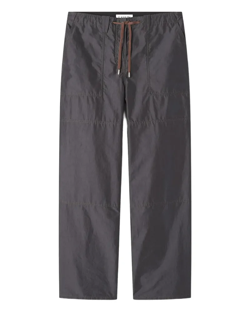 Lanvin Hose mit Kordelzug - Grau Grau