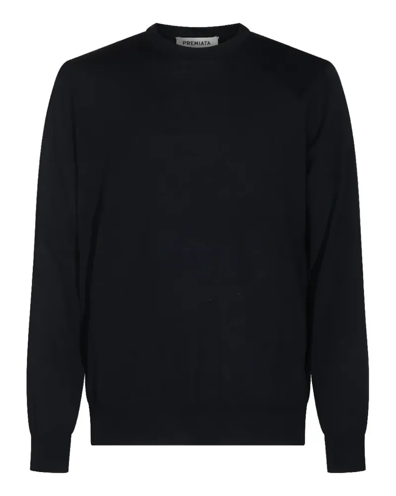 Premiata crew-neck wool sweater - Blau Blau