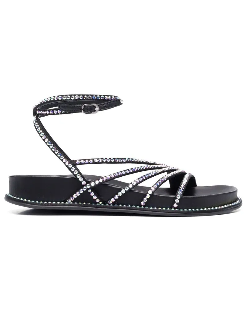 Le Silla Sandalen mit Kristallen - Schwarz Schwarz